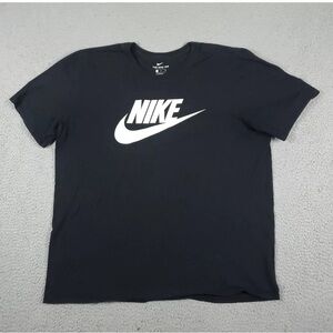Nike Center Swoosh Black Athletic Fit Short Sleeve T-Shirt Mens Size XLArge